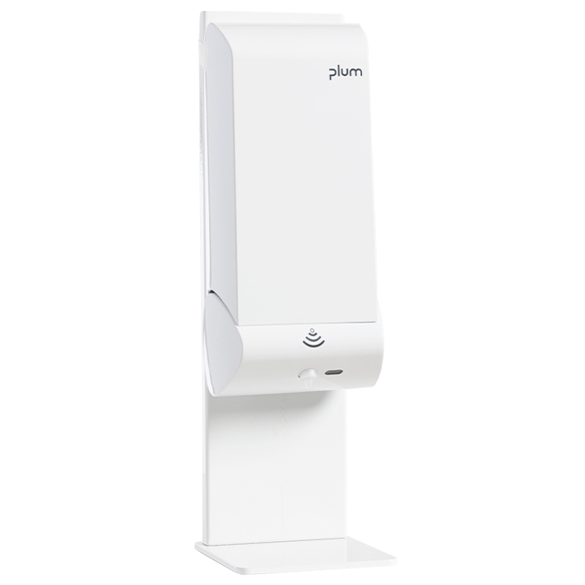 Plum bordstander, hvid m. CombiPlum el. dispenser