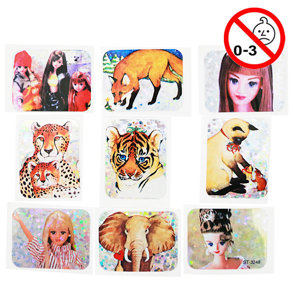 Legetøj, klistermærker, pige-mix, 144 stk.