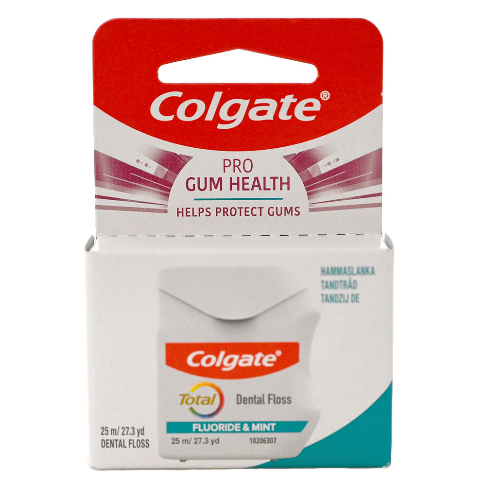 Colgate Total Pro-Gum Health Fluor-Mint Tandtråd 25 m,10 stk