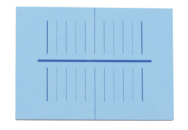 Panavia udrøringsblok 6 x 8,5 cm, blå, stk.
