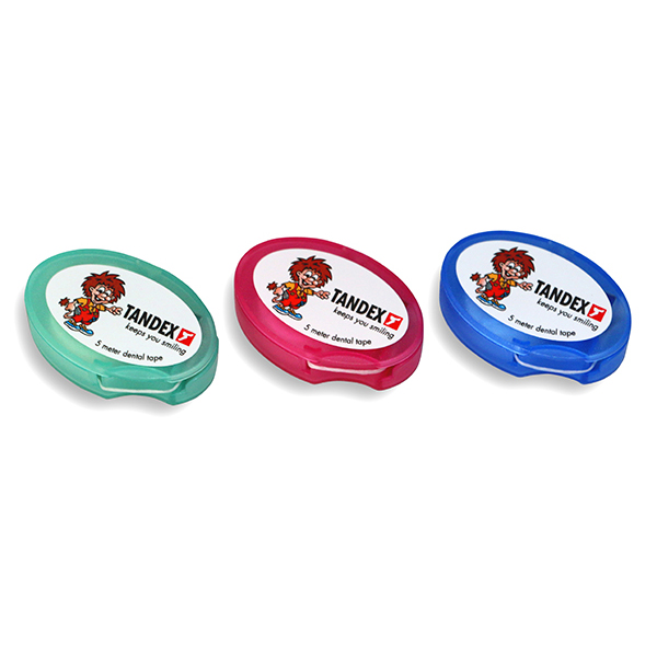 Tandex tandtråd, flad, vokset, 5 m, stk.