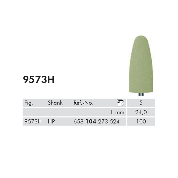 Meisinger polerere HP 9573H/100 gul, 5 stk.