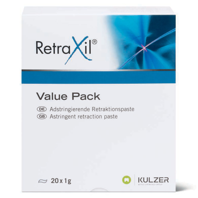RetraXil retraktionspasta, valuepakke med 20 x 1 g