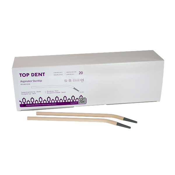 TopDent Steritip sug, steril, 2,8 mm, 20 stk.