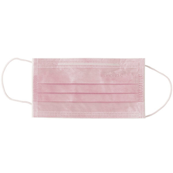 Monoart mundbind type II m/elastik, rosa, 50 stk