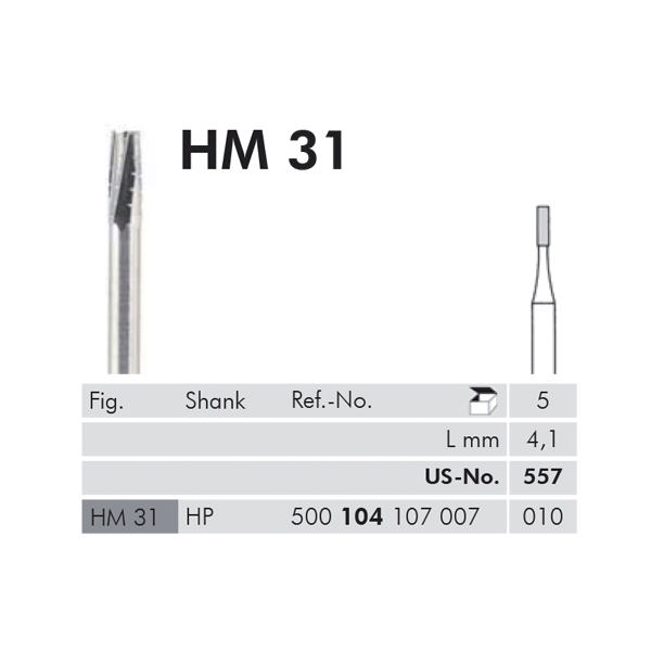 Meisinger HM bor cylinder HP 31/010, 5 stk.
