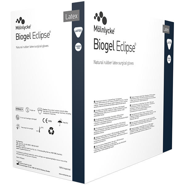 Biogel Eclipse handsker latex sterile str 8, 50par
