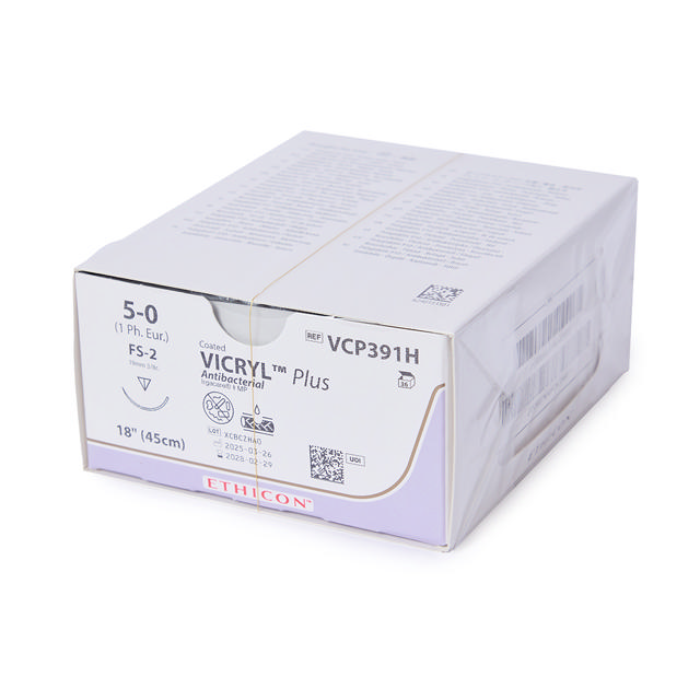 Ethicon sutur VCP391H 5-0 vicryl Plus, 36 stk.