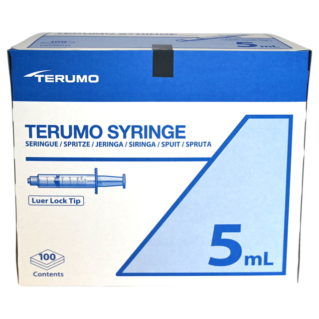 Terumo Luer-lock sprøjter 5 ml, 100 stk.