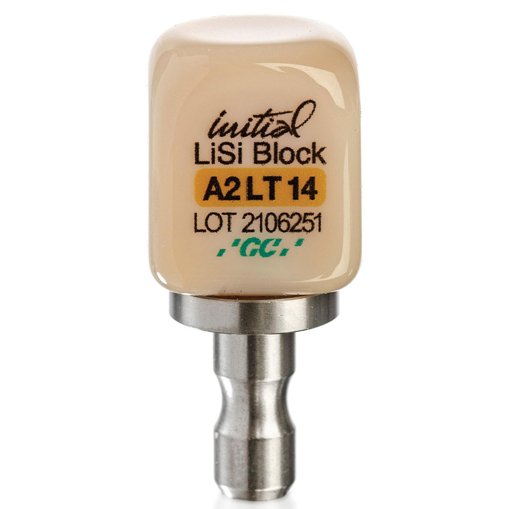 GC Initial LiSi Block, CEREC, LT A2 str. 14, 5 stk