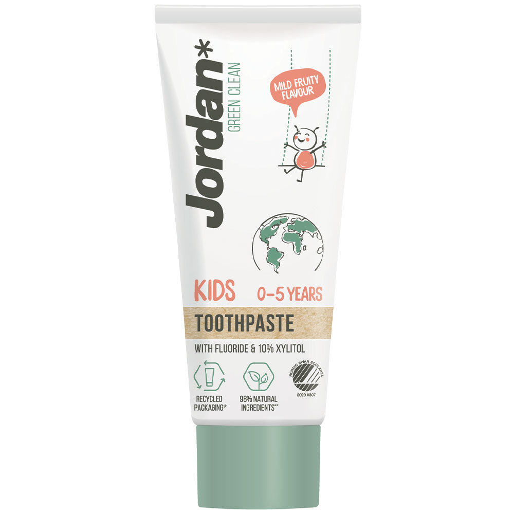 Udgået - Jordan Green Clean Kids tandpasta, 50 ml