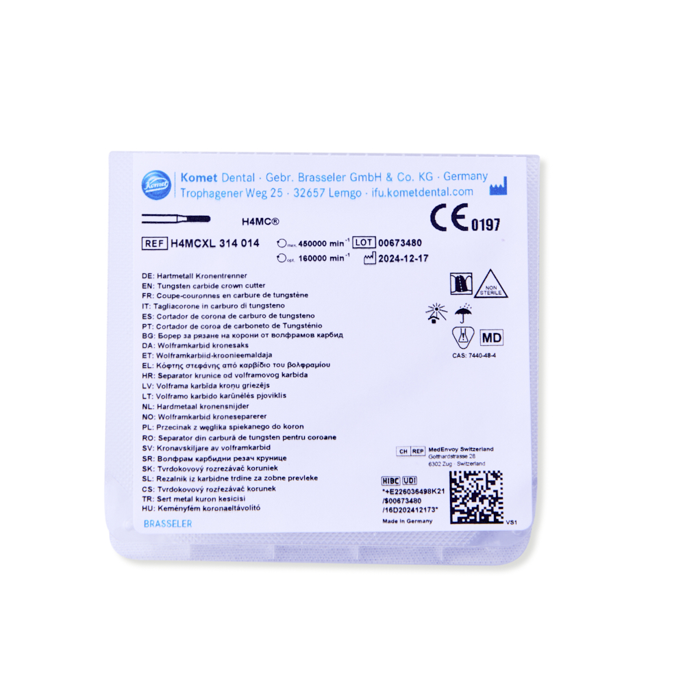 Komet HM fræser FG H4MCXL/014, hvid/sort, 5 stk