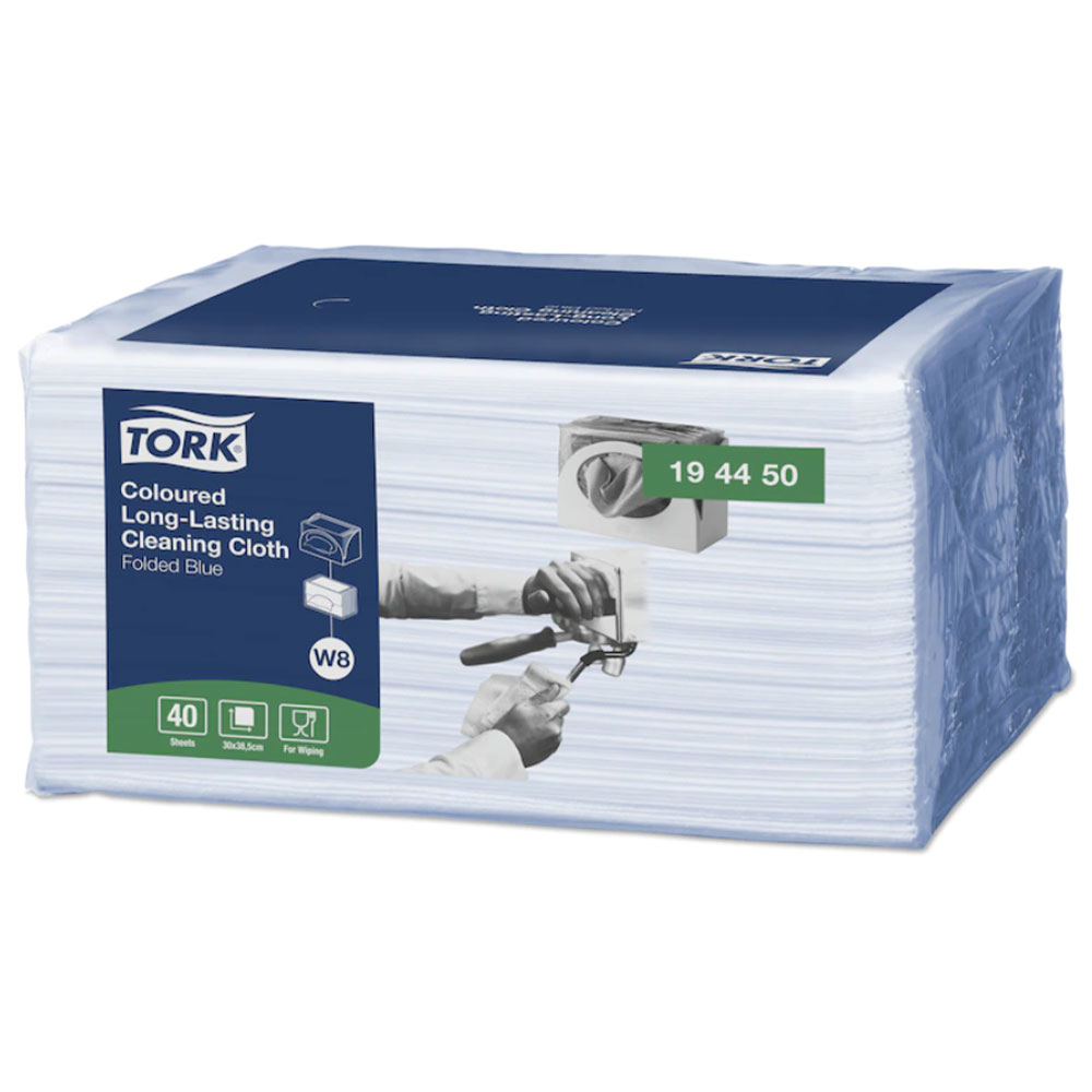Tork rengøringsklud Allround W8 blå 30x38 cm 40stk