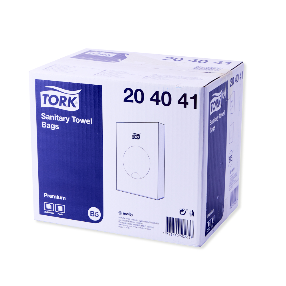 Tork sanitær hygiejnepose B5 til dispenser 1200stk