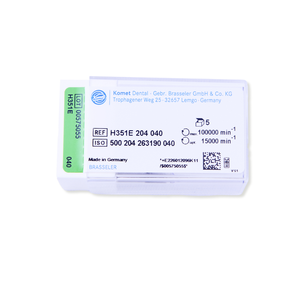 Komet HM akrylfræser RA H351E/040, 5 stk.