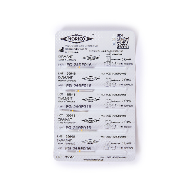 Horico diamant flamme FG F249/016 gul, 5 stk.