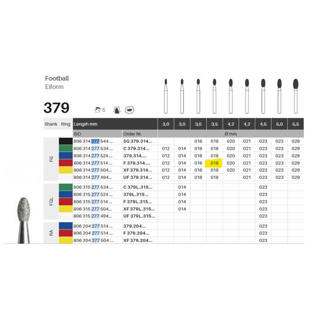 Edelingh diamant æg FG 277/018 F, rød, 5 stk.