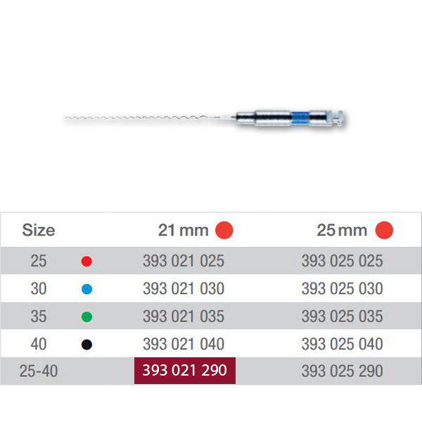 VDW rodspiraler 21 mm nr. 25-40, 4 stk.