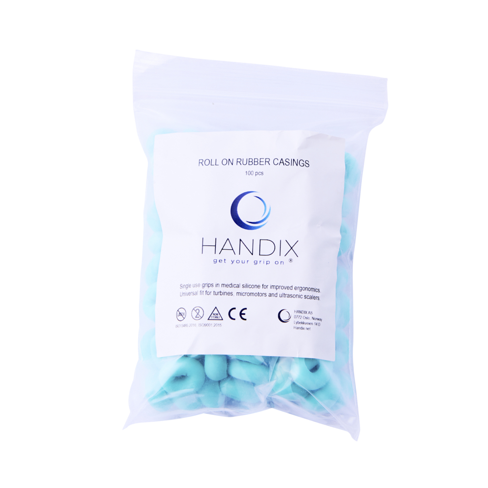 Handix ergonomiske greb, grønblå, 100 stk.