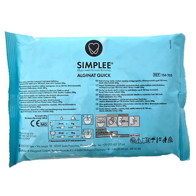 Simplee alginat Quick, 20 x 500 g