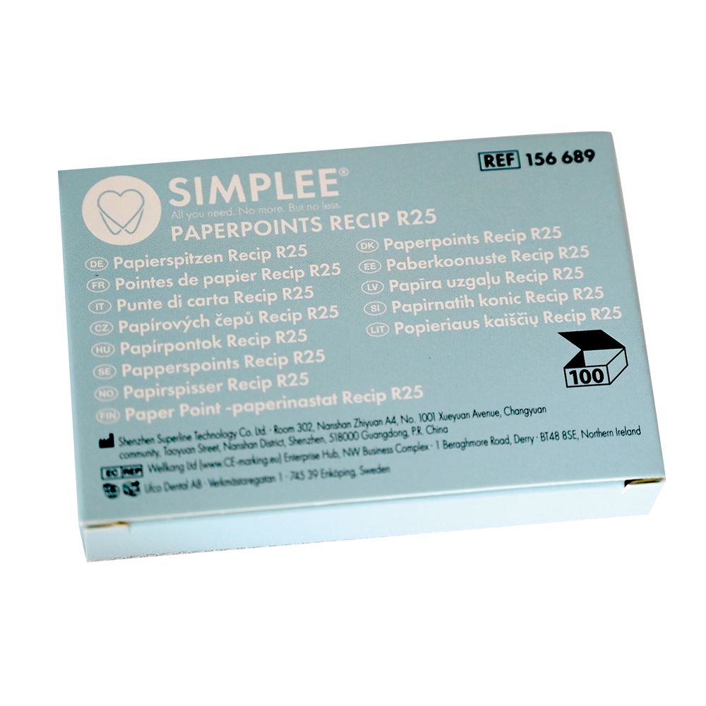 Simplee Recipfile paperpoints R25 sød, 100 stk.