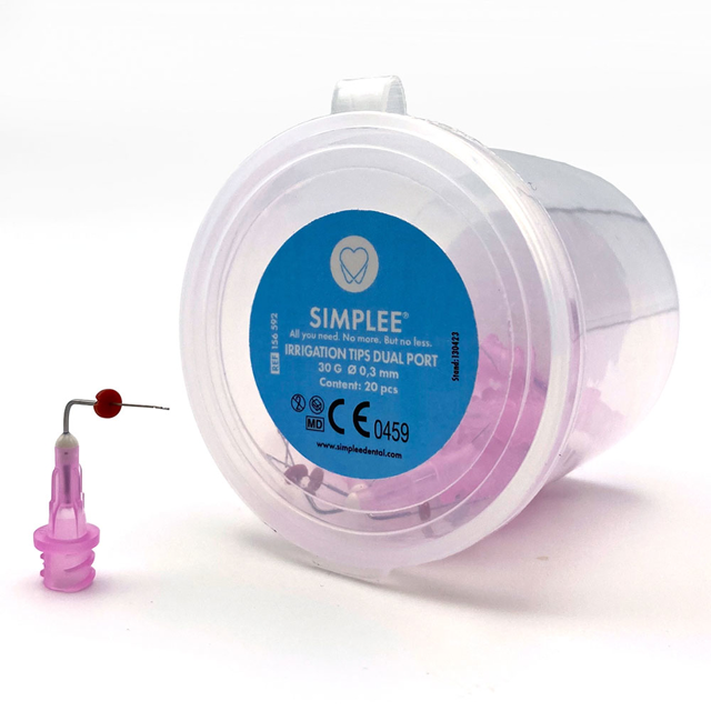 Simplee skyllekanyler m. db. sideskyl 30G, 20 stk.