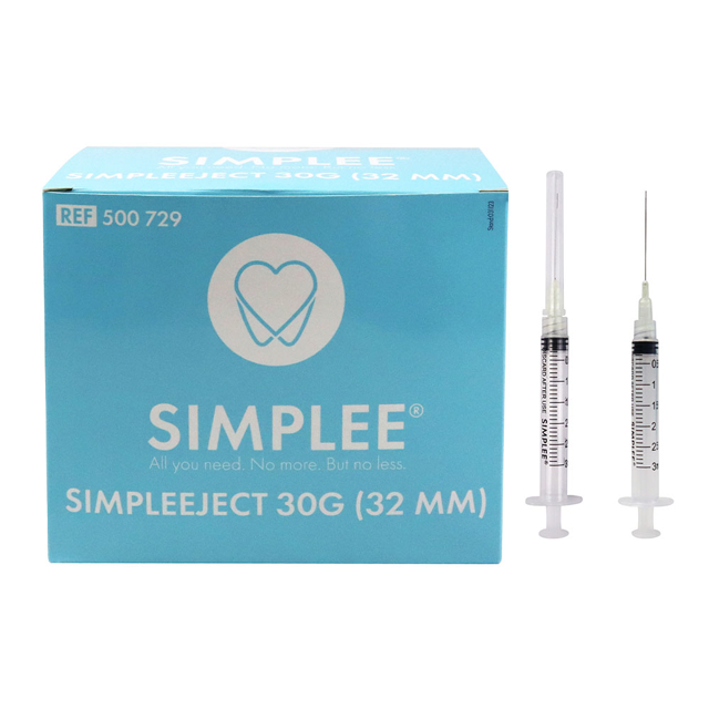 Simplee Simpleeject spr./kanyler 30G/3 ml, 100 stk