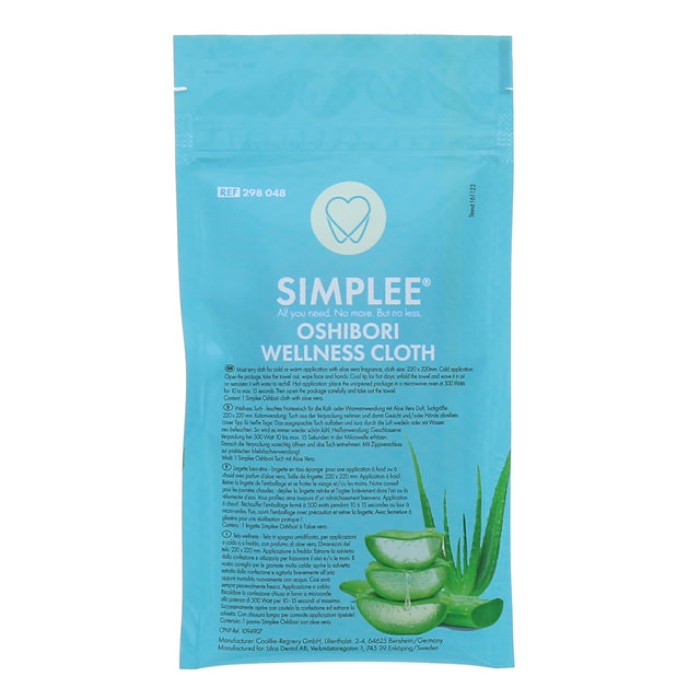 Simplee Oshibori Wellness Cloth renseklud, stk.
