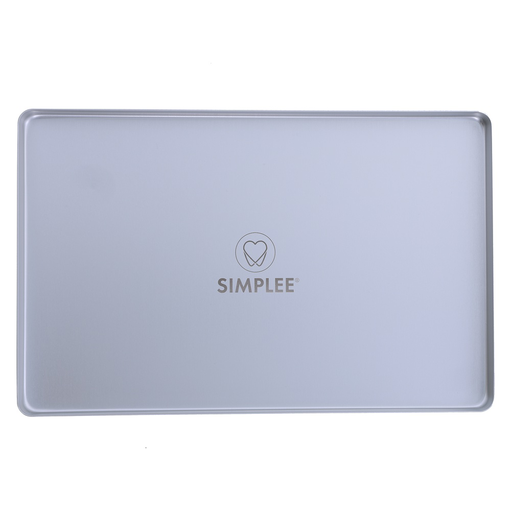 Simplee aluminiumsbakke, uperforeret, grå, stk.