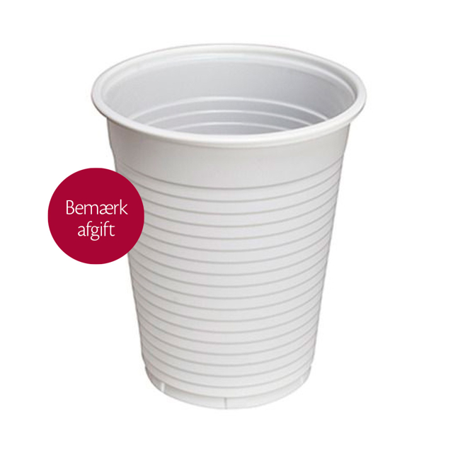 Simplee drikkebægre, plast, hvid, 180 ml, 1000 stk.
