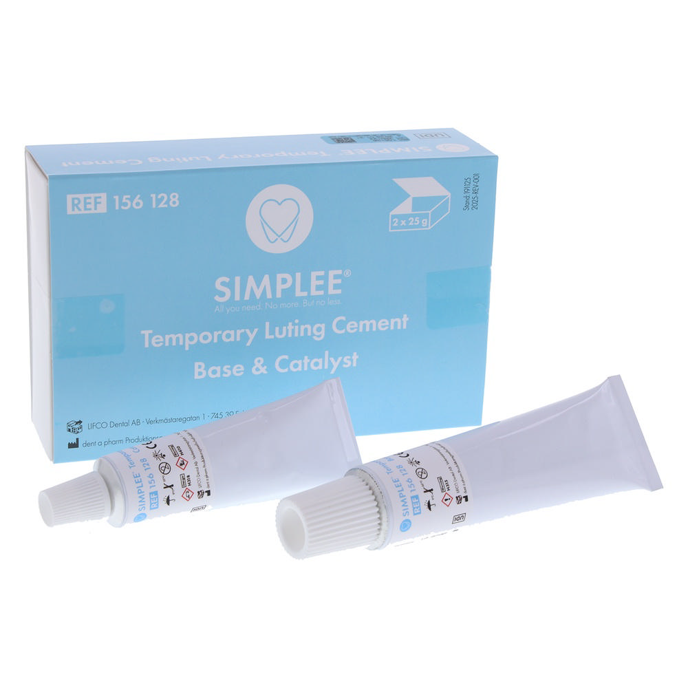 Simplee Temporary Luting Cement, i tuber, sæt