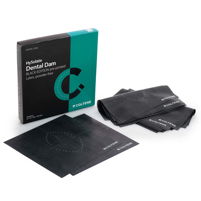 HySolate kofferdam, sort, medium, 36 stk