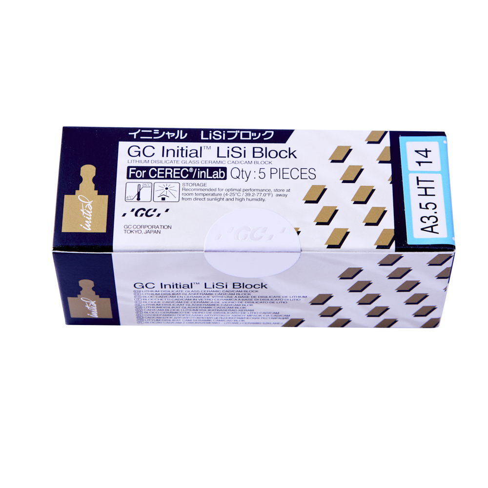 GC Initial LiSi Block CEREC HT A3.5 str. 14, 5 stk