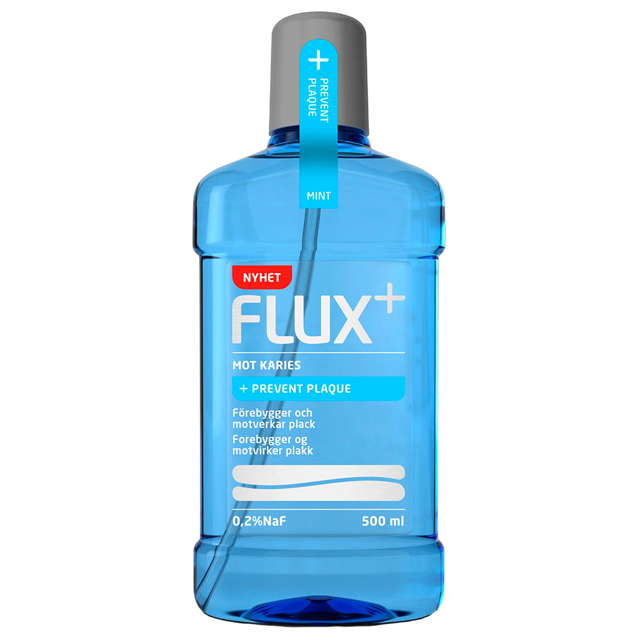 Flux+ Prevent Plaque fluorskyl 0,2% NaF, 500 ml