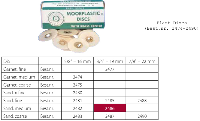 Plast Discs 3/4 sand medium, 200 stk.