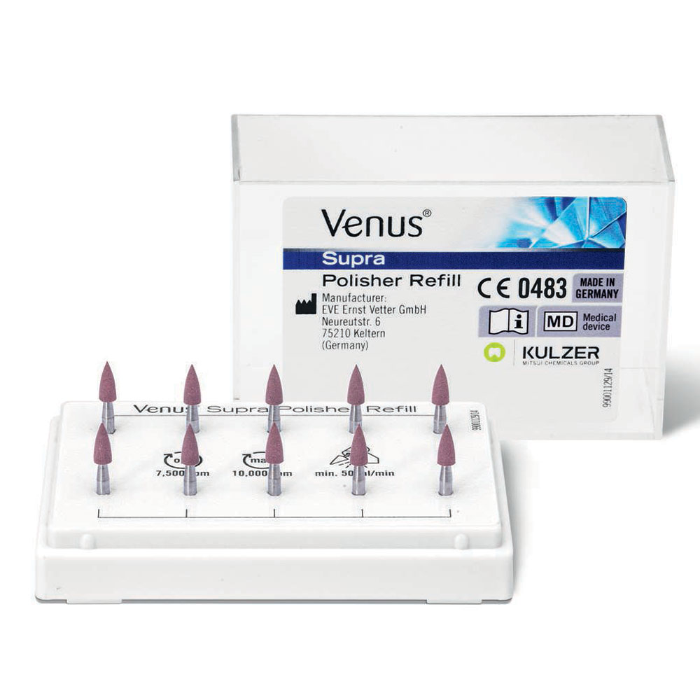 Venus Supra polerere lille flamme, pink, 10 stk.