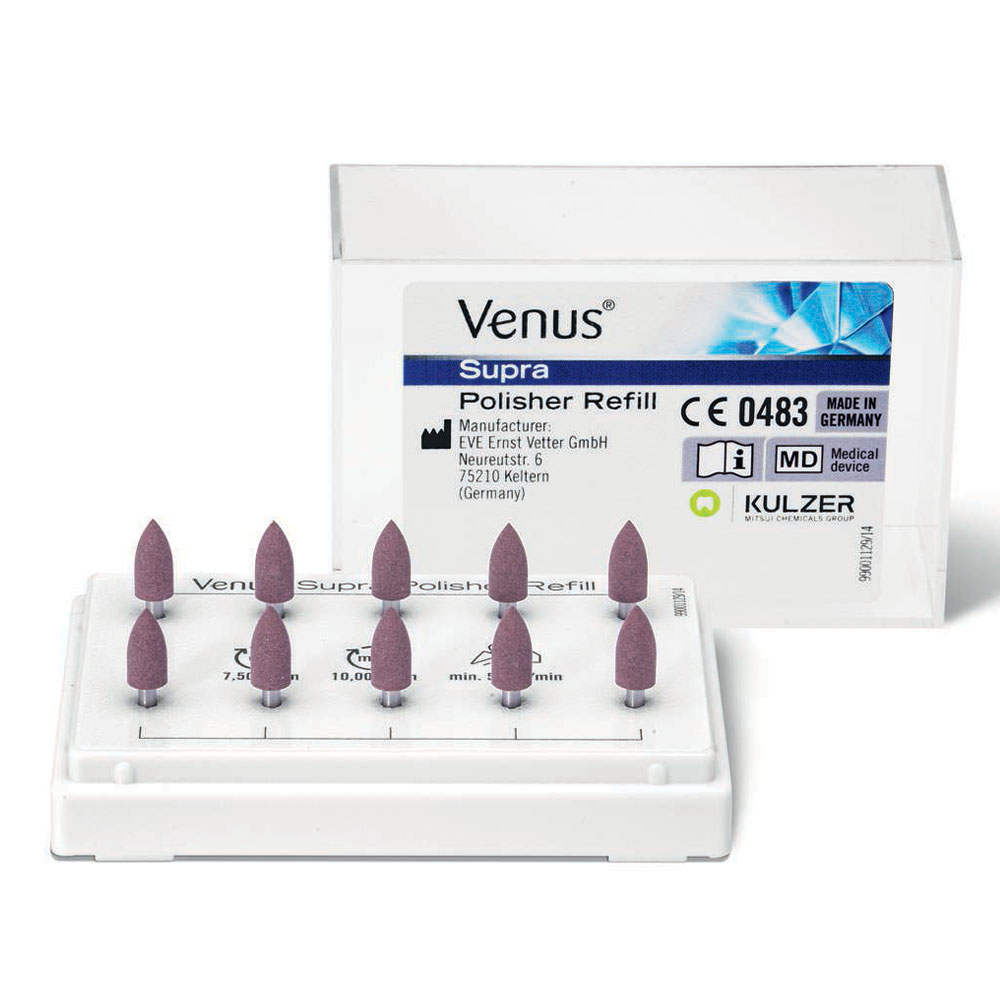 Venus Supra polerere stor flamme, pink, 10 stk.