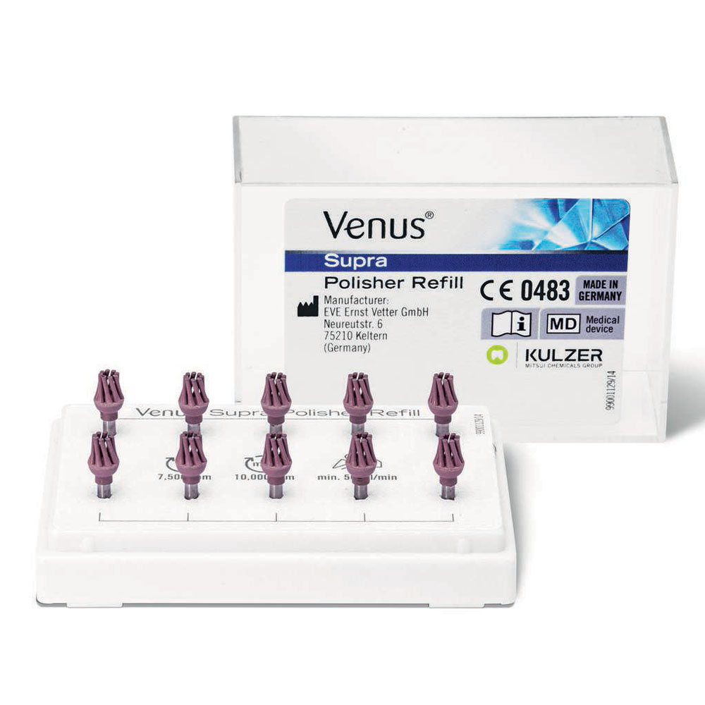 Venus Supra polerere Twist Brush, pink, 10 stk.