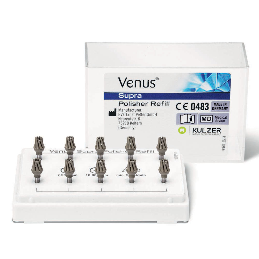 Venus Supra polerere Twist Brush, grå, 10 stk.