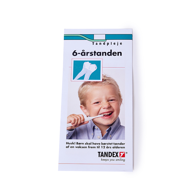 Brochure: Tandex 6 års tanden, 50stk