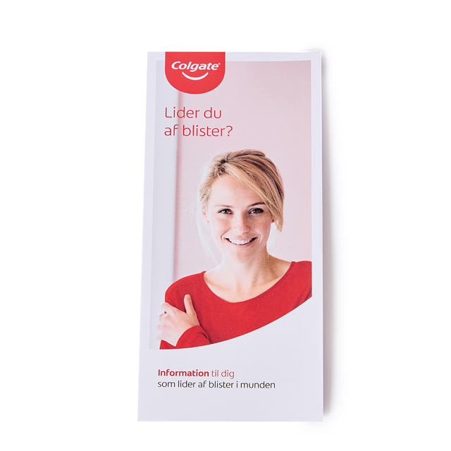 Brochure Colgate: Har du blister i munden?, 20 stk
