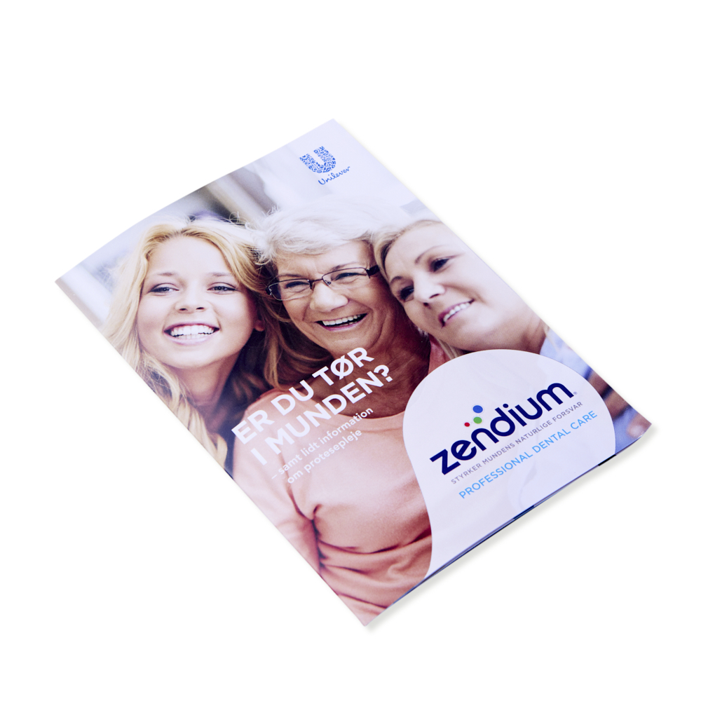 Brochure Zendium, Er du tør i munden, 50 stk.