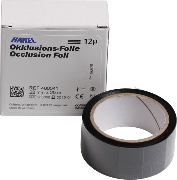 Hanel artikulationsfolie 22 mm, ds sort, stk.