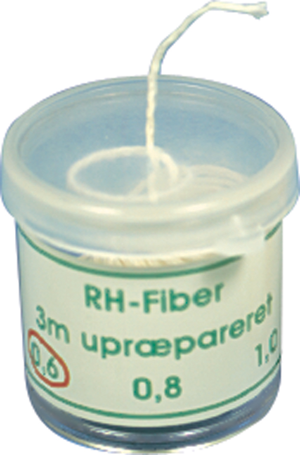 RH-fiber 0,6 mm hvid, 3 m
