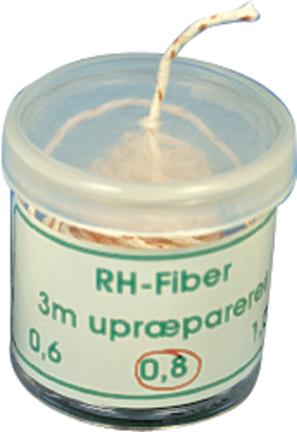 RH-fiber 0,8 mm rød, 3 m