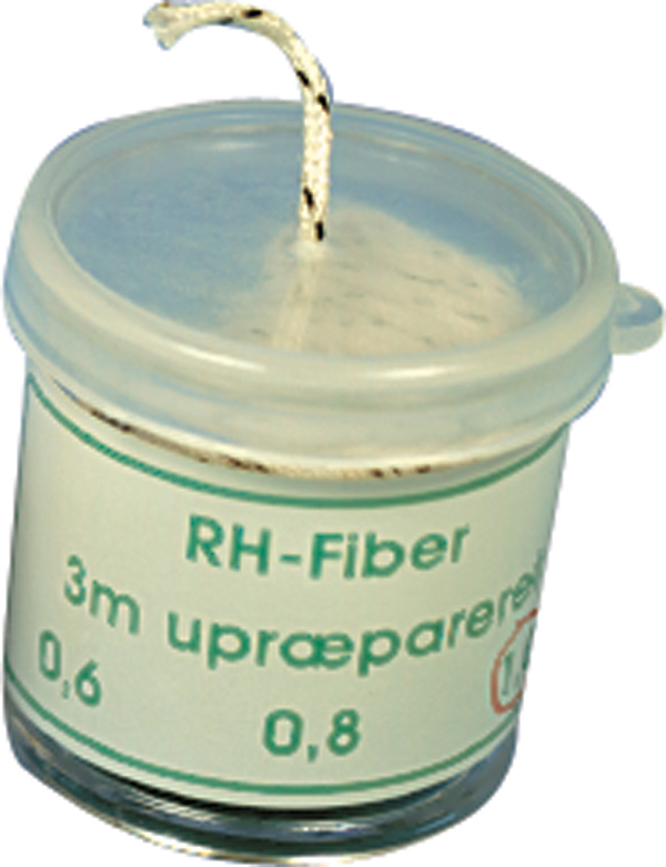 RH-fiber 1,0 mm sort, 3 m
