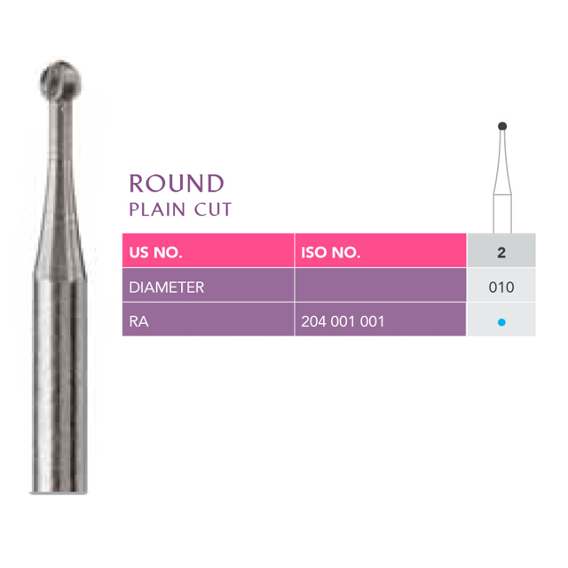 Prima stålbor rosen 010 RA, 25 stk.