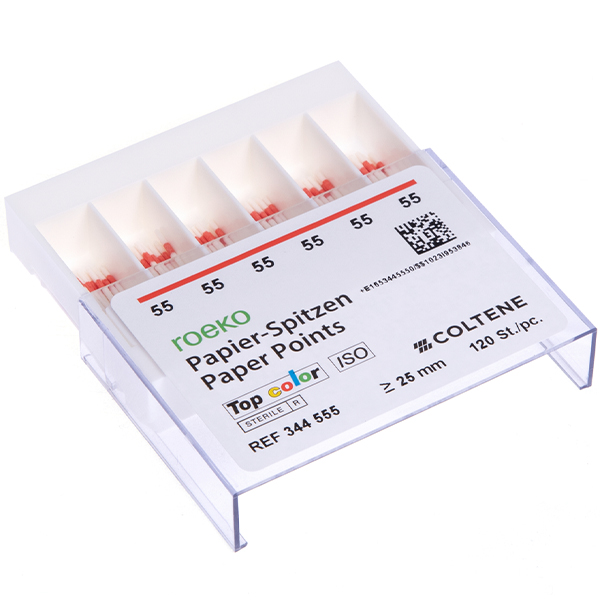 Roeko Top color paperpoints nr. 55, 120 stk.
