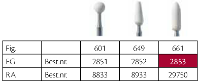 Arkansas-sten hvide FG 661XF/025, 5 stk.