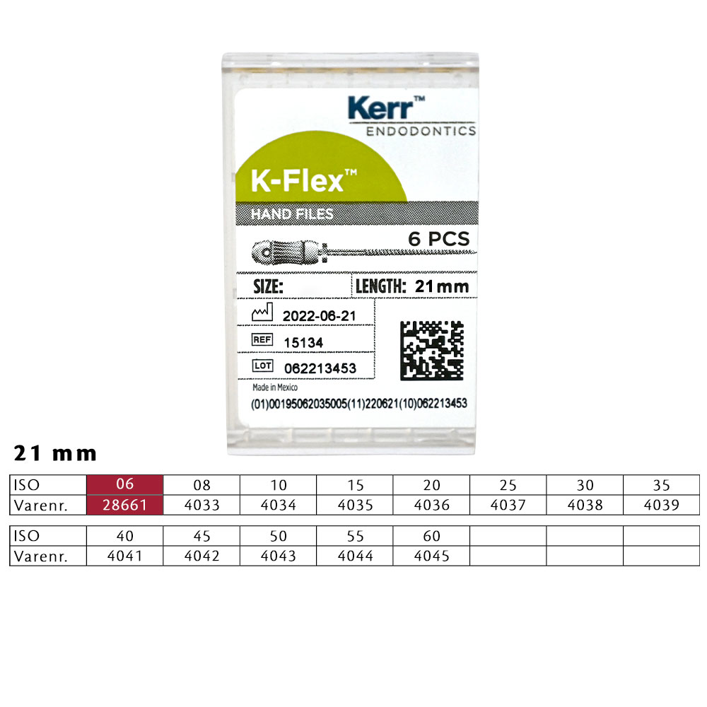 K-Flex file 21 mm nr. 06, 6 stk.